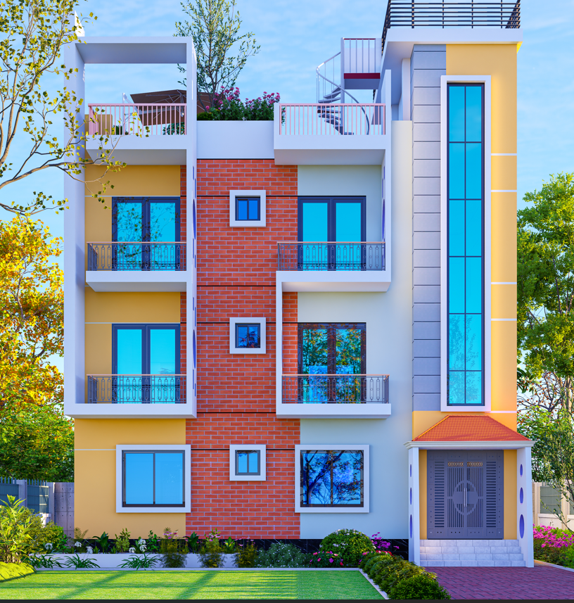 মজিবুর রহমান — ৩ তলা বিল্ডিং